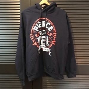 Pierce the Veil Blue Hoodie, New Without Tags, Unisex, Size Large